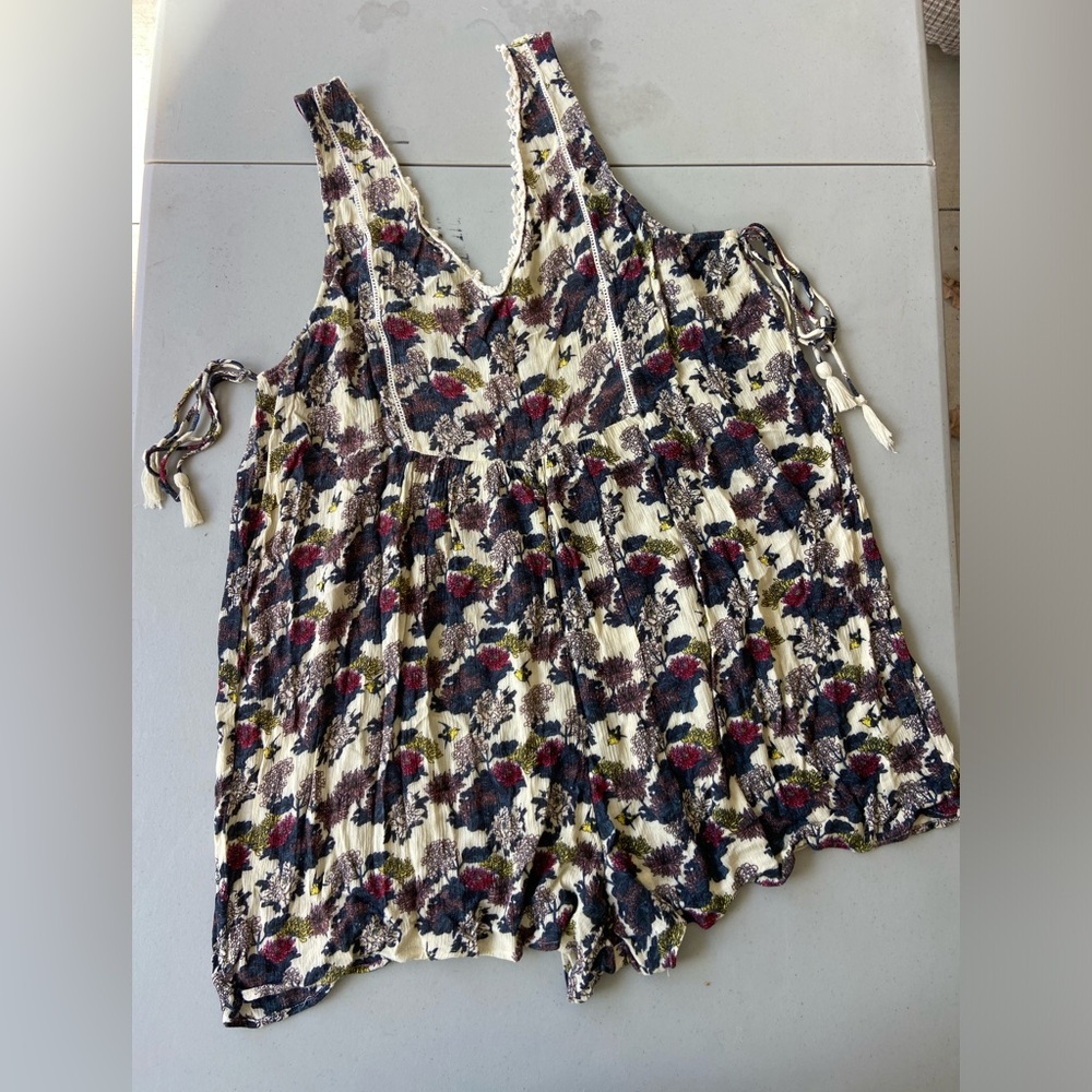 Zara size L roomy romper shorts